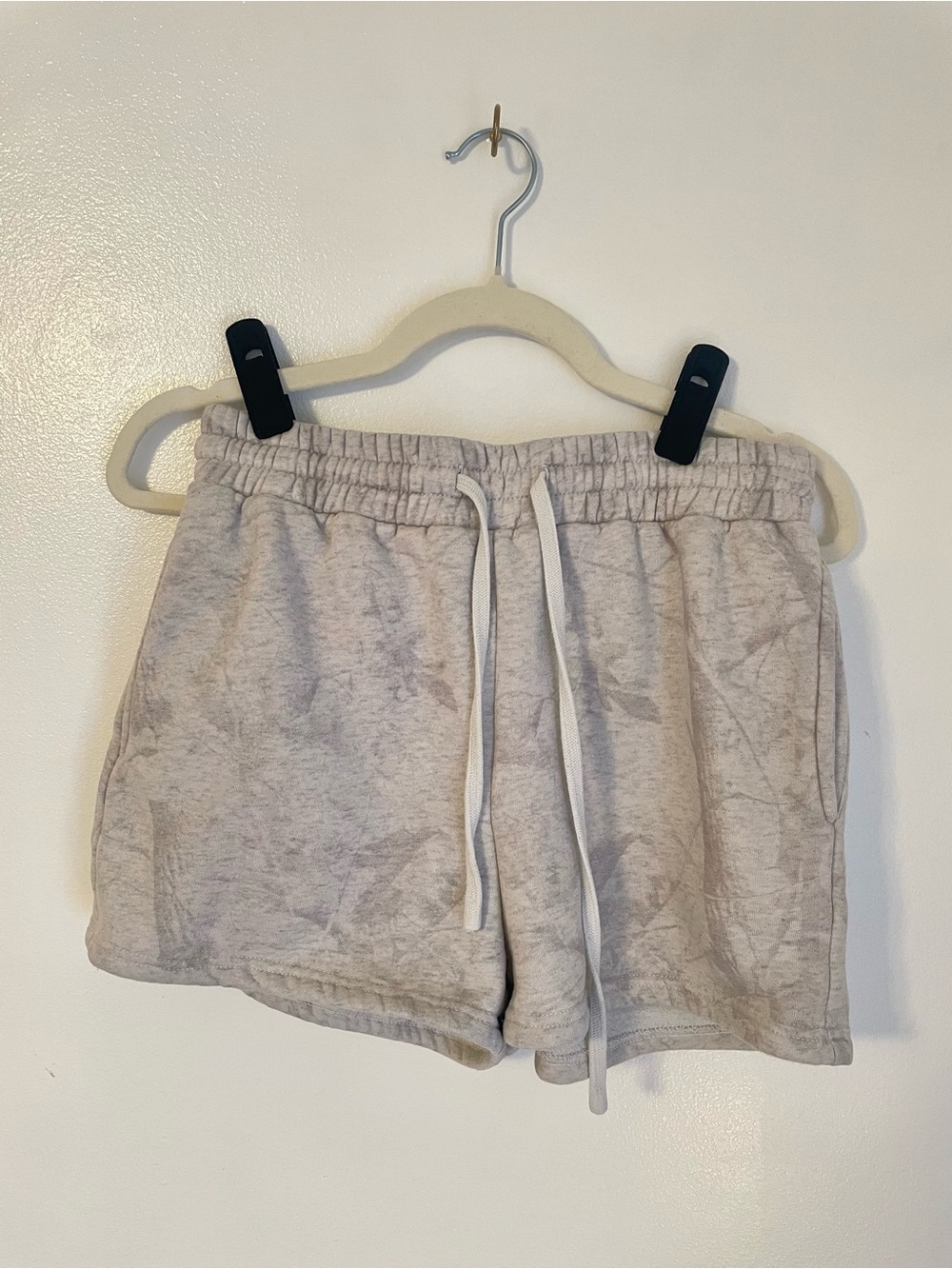 AS Revival light gray camo sweat shorts size medium